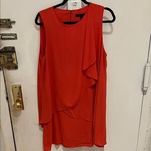 BCBGMaxAzria Vibrant Red Asymmetrical Dress